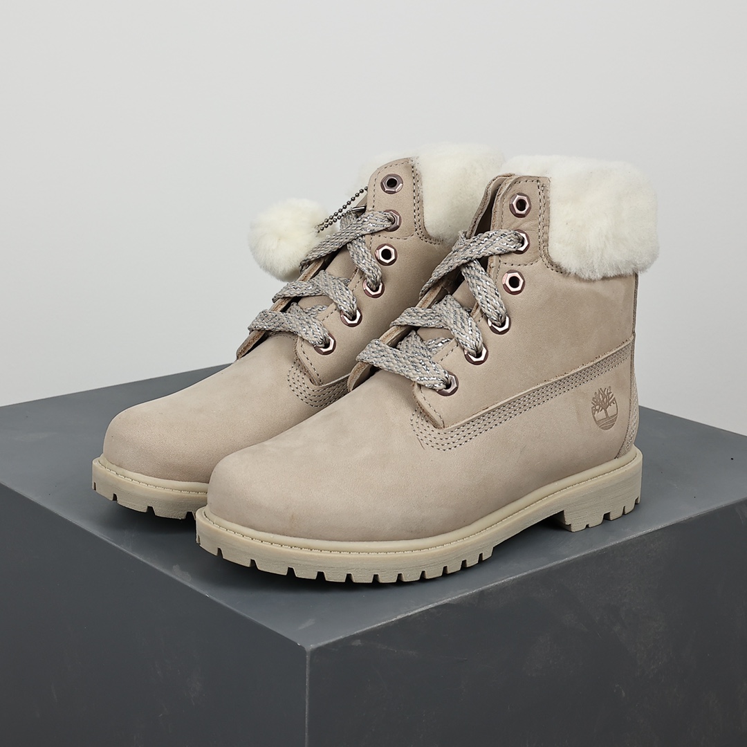 380 Timberland 添柏岚天伯伦 毛球灰色高帮