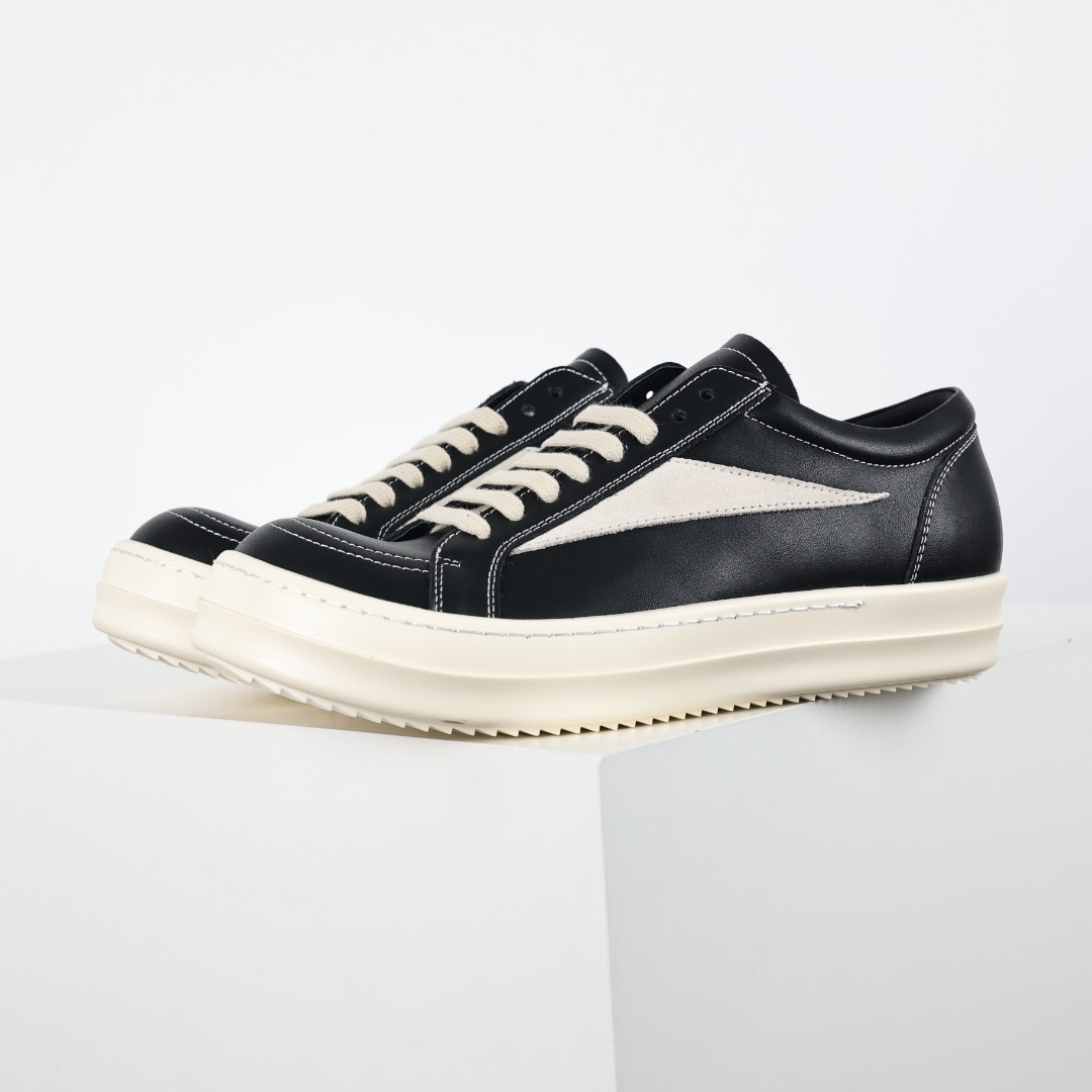 X1 RO欧文斯Rickowens 支线 drkshdw 配色黑白皮面