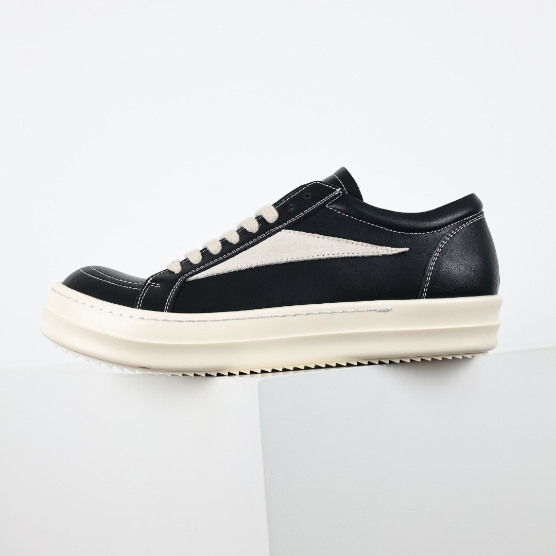 X1 RO欧文斯Rickowens 支线 drkshdw 配色黑白皮面