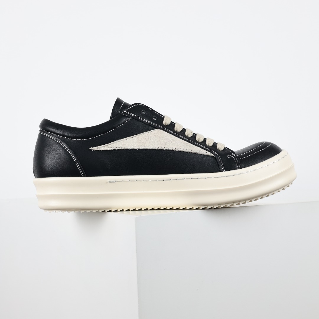 X1 RO欧文斯Rickowens 支线 drkshdw 配色黑白皮面
