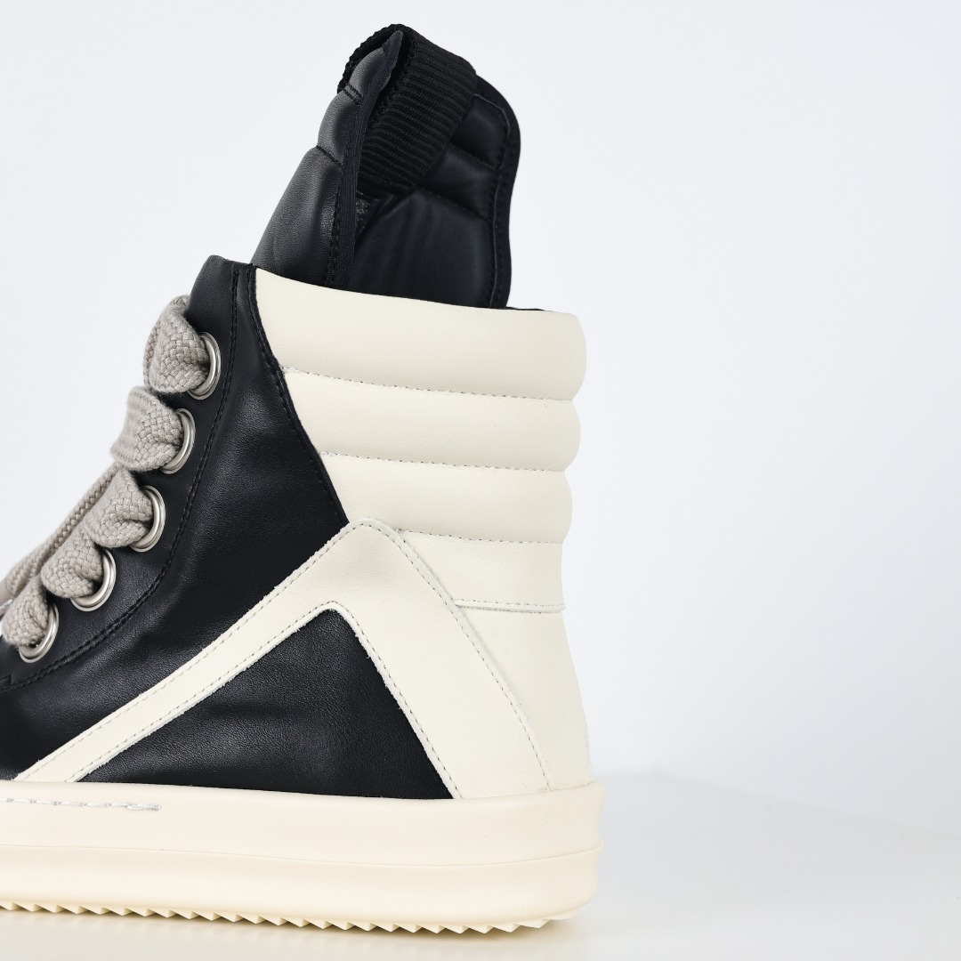 X1【纯原】莞产G版，RO欧文斯Rickowens 主线高帮 经典西瓜头款式“RO高帮倒三角粗鞋带”