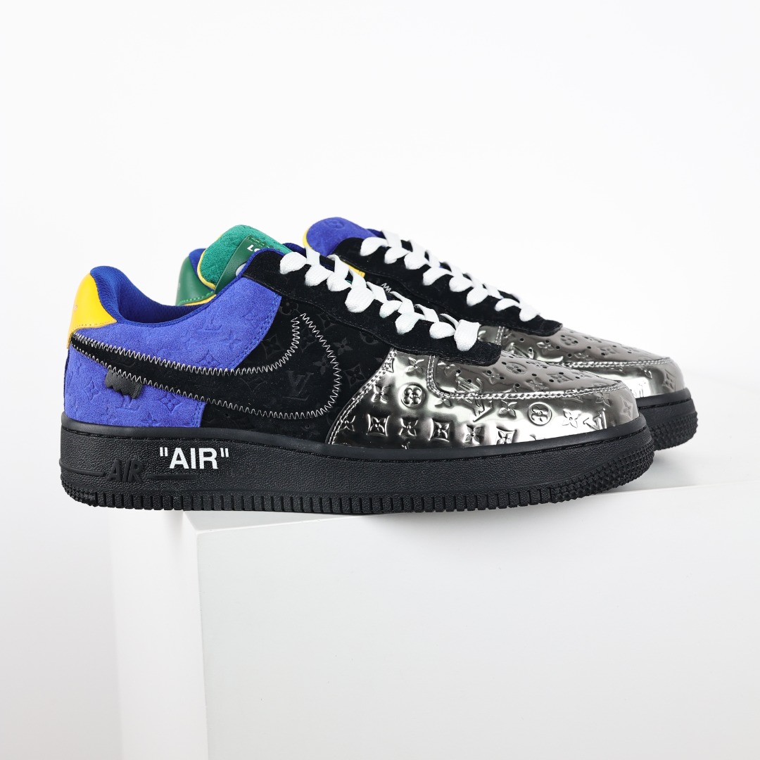 东莞纯原市面独家顶级版本LouisVuittonxNikeAirForce1Low空军重磅联名至今巅峰之