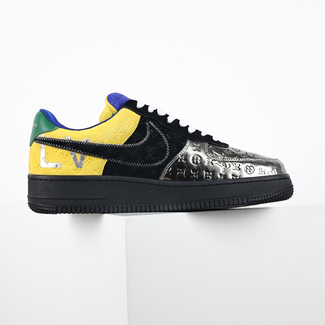 东莞纯原市面独家顶级版本LouisVuittonxNikeAirForce1Low空军重磅联名至今巅峰之