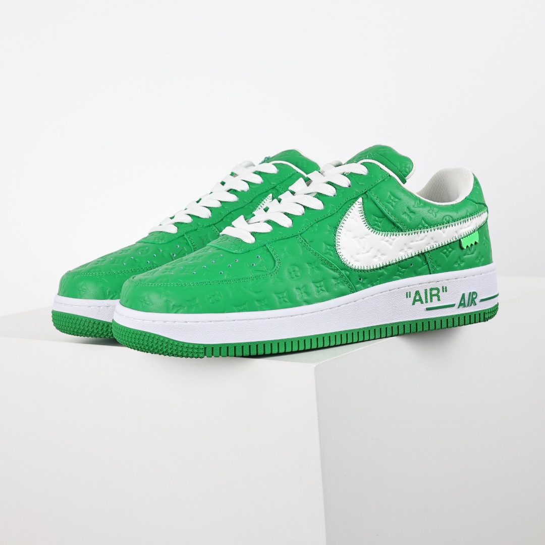 东莞纯原市面独家顶级版本LouisVuittonxNikeAirForce1Low空军重磅联名至今巅峰之