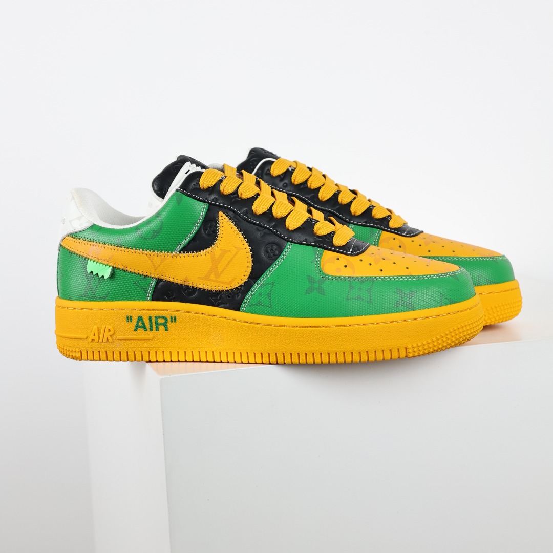 东莞纯原市面独家顶级版本LouisVuittonxNikeAirForce1Low空军重磅联名至今巅峰之