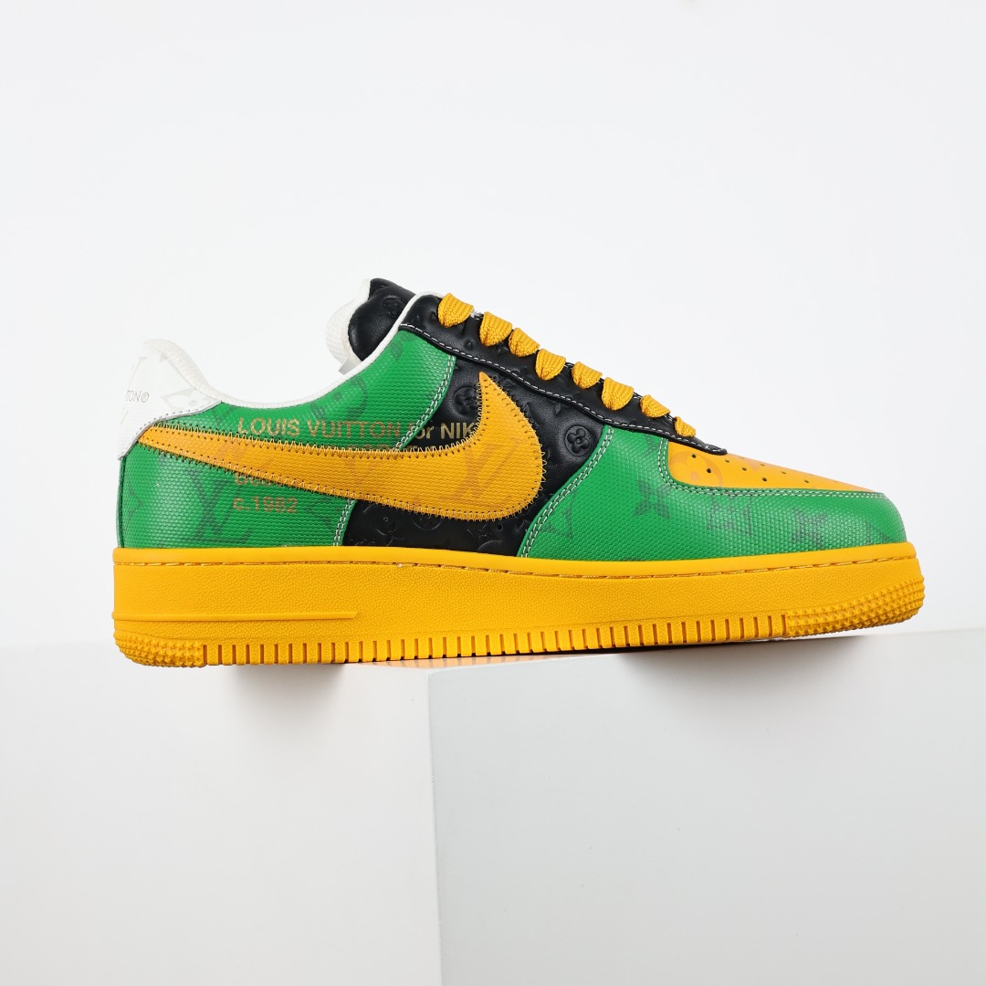 东莞纯原市面独家顶级版本LouisVuittonxNikeAirForce1Low空军重磅联名至今巅峰之