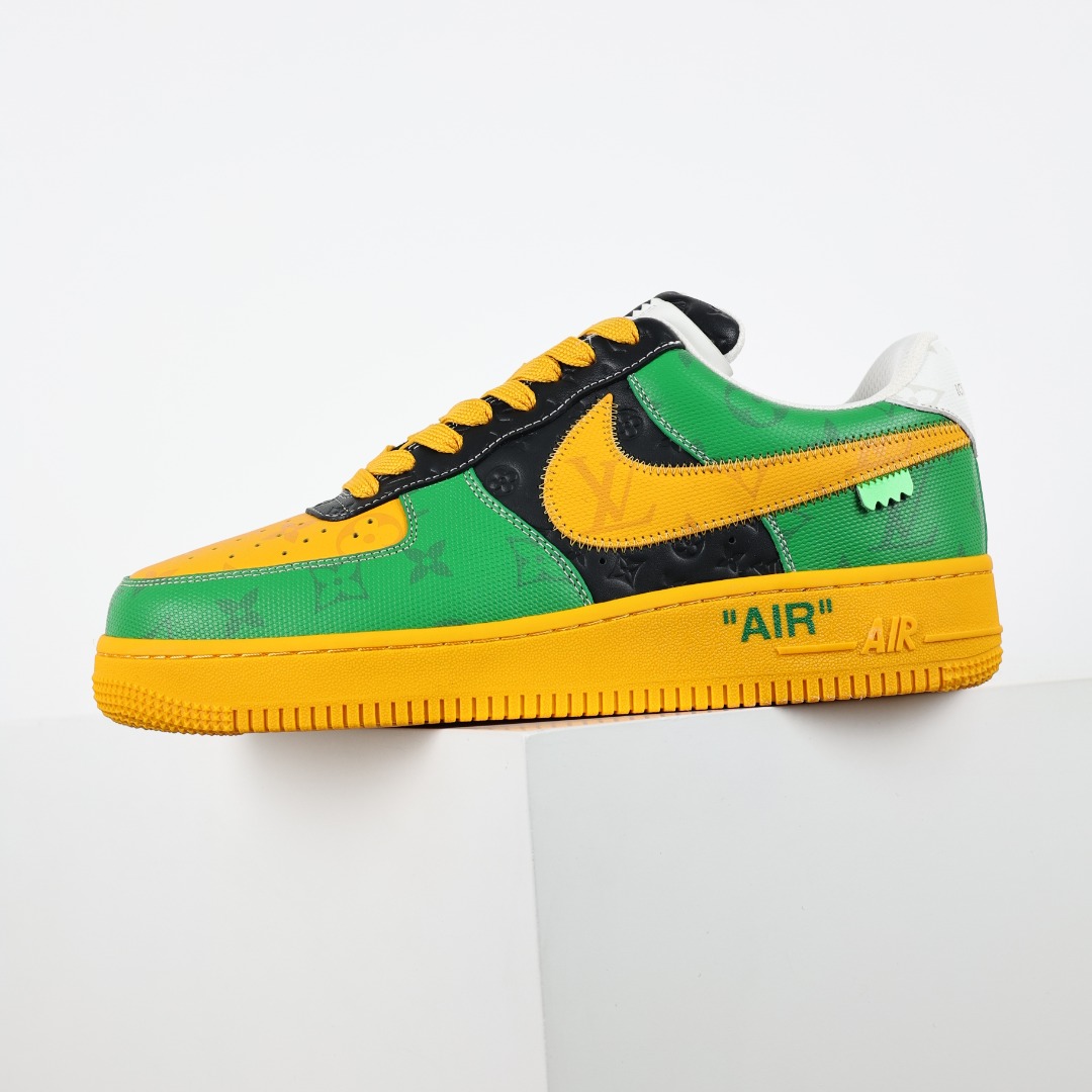 东莞纯原市面独家顶级版本LouisVuittonxNikeAirForce1Low空军重磅联名至今巅峰之