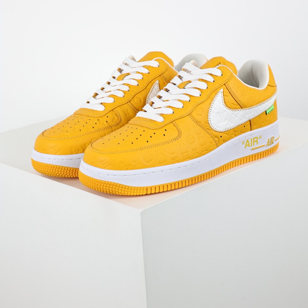 东莞纯原市面独家顶级版本LouisVuittonxNikeAirForce1Low空军重磅联名至今巅峰之