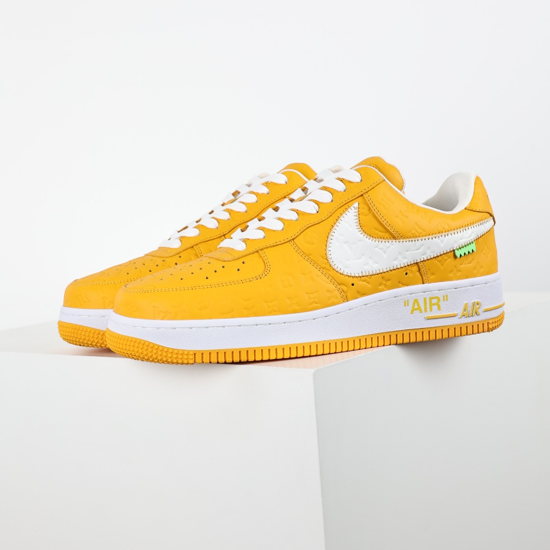 东莞纯原市面独家顶级版本LouisVuittonxNikeAirForce1Low空军重磅联名至今巅峰之