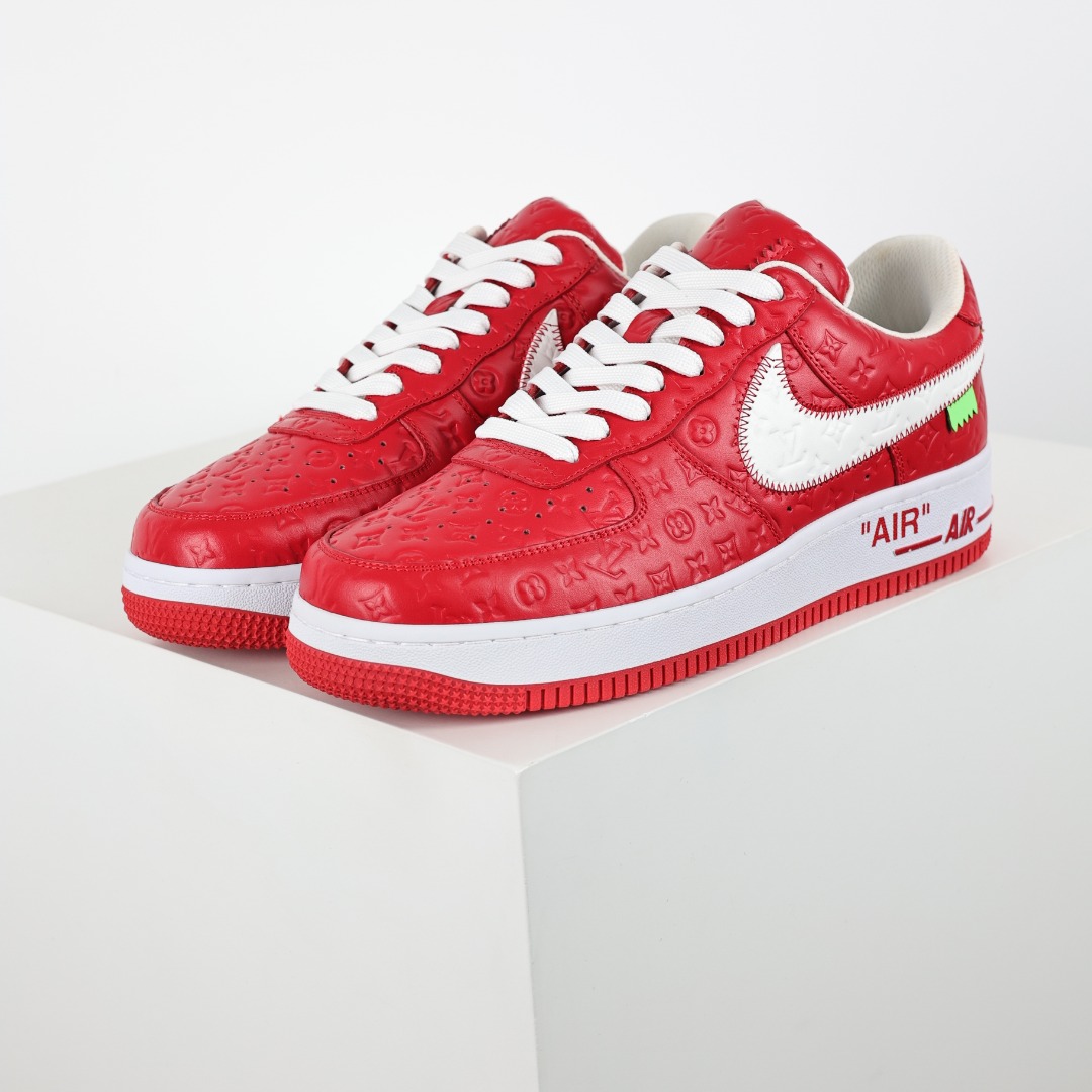 东莞纯原市面独家顶级版本LouisVuittonxNikeAirForce1Low空军重磅联名至今巅峰之