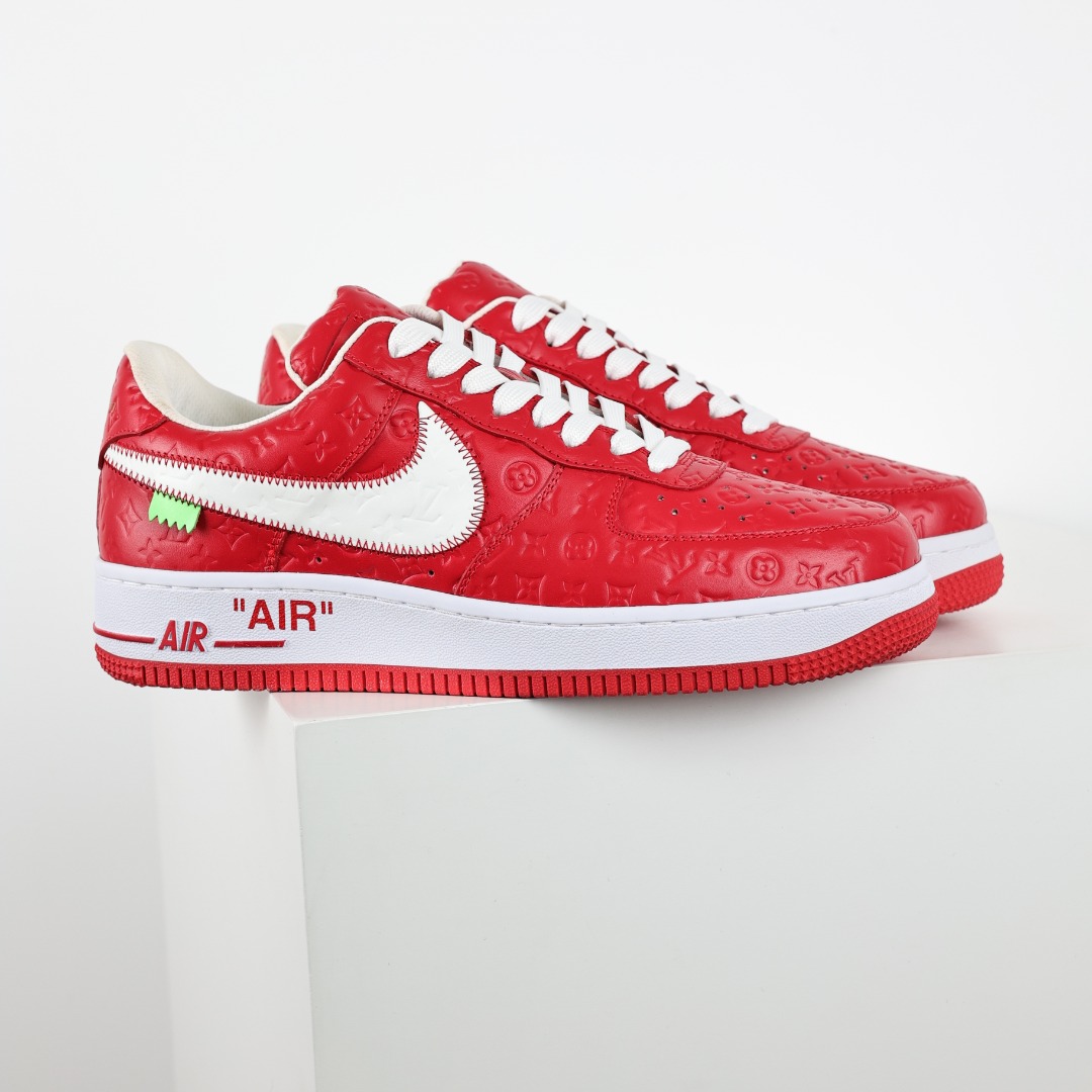 东莞纯原市面独家顶级版本LouisVuittonxNikeAirForce1Low空军重磅联名至今巅峰之