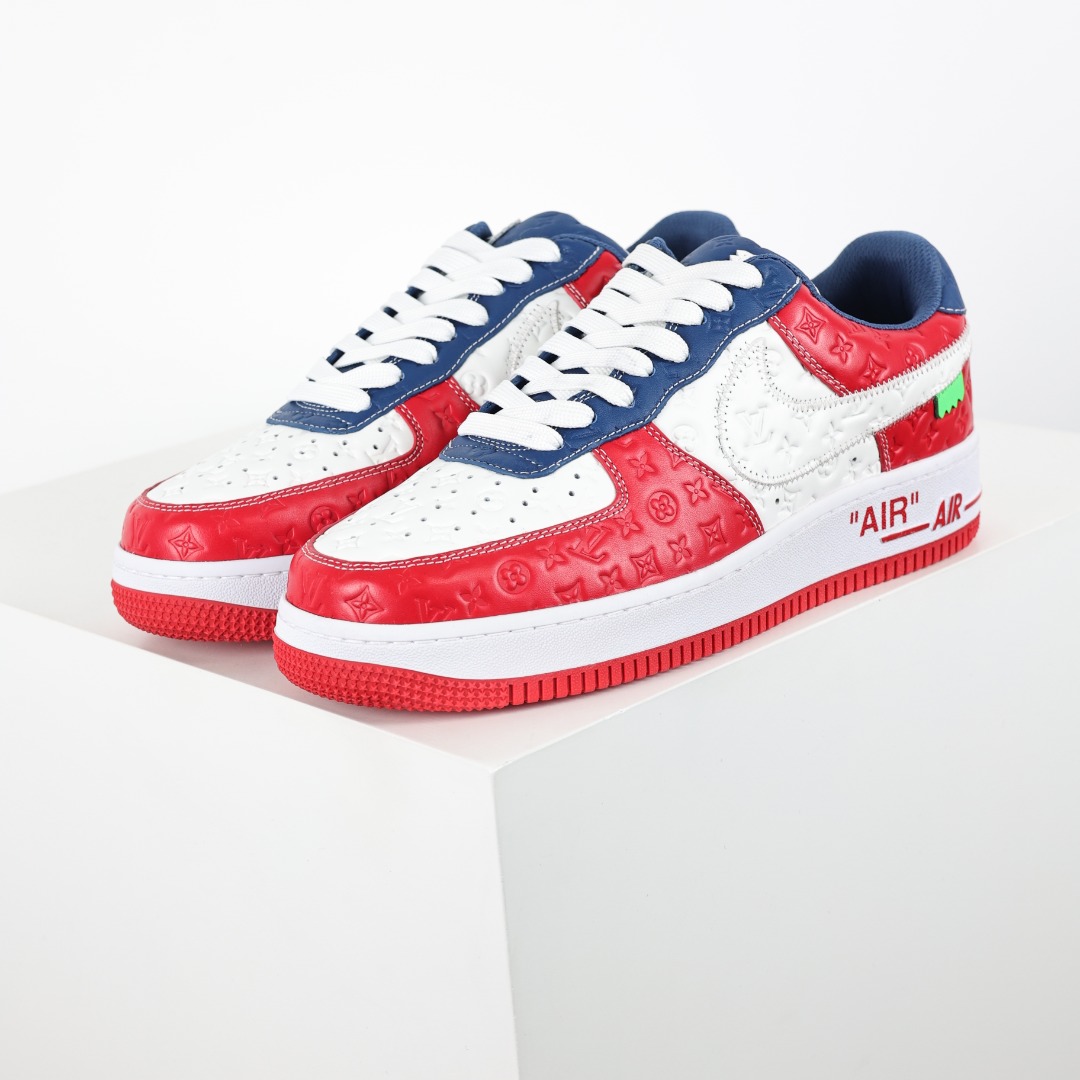 东莞纯原市面独家顶级版本LouisVuittonxNikeAirForce1Low空军重磅联名至今巅峰之