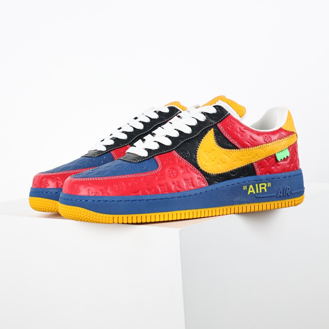 东莞纯原市面独家顶级版本LouisVuittonxNikeAirForce1Low空军重磅联名至今巅峰之