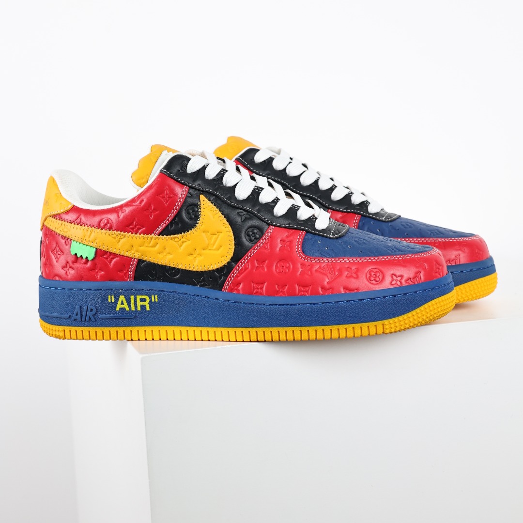 东莞纯原市面独家顶级版本LouisVuittonxNikeAirForce1Low空军重磅联名至今巅峰之