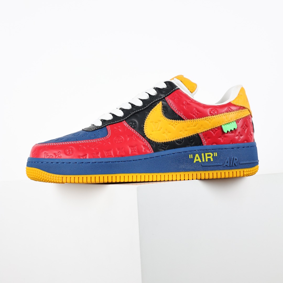 东莞纯原市面独家顶级版本LouisVuittonxNikeAirForce1Low空军重磅联名至今巅峰之