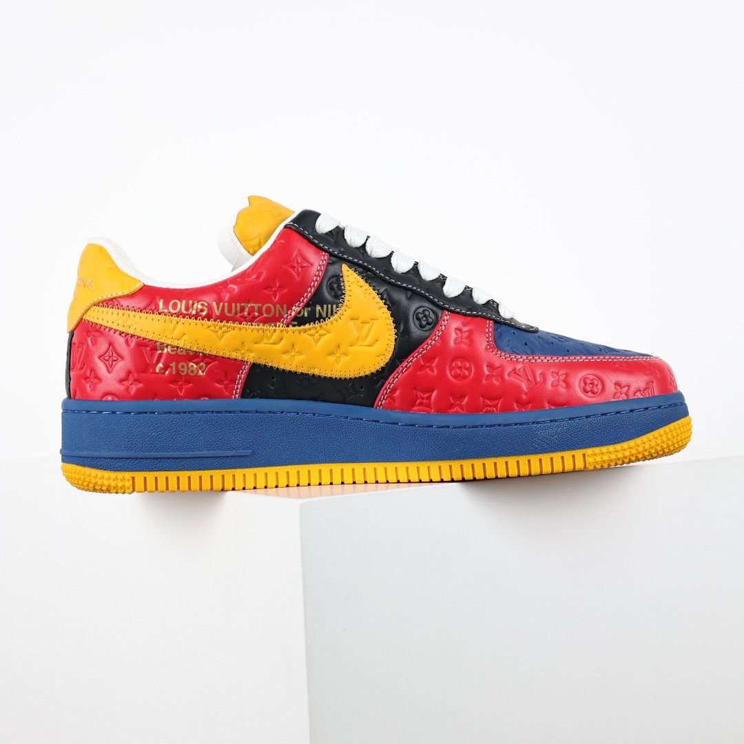 东莞纯原市面独家顶级版本LouisVuittonxNikeAirForce1Low空军重磅联名至今巅峰之