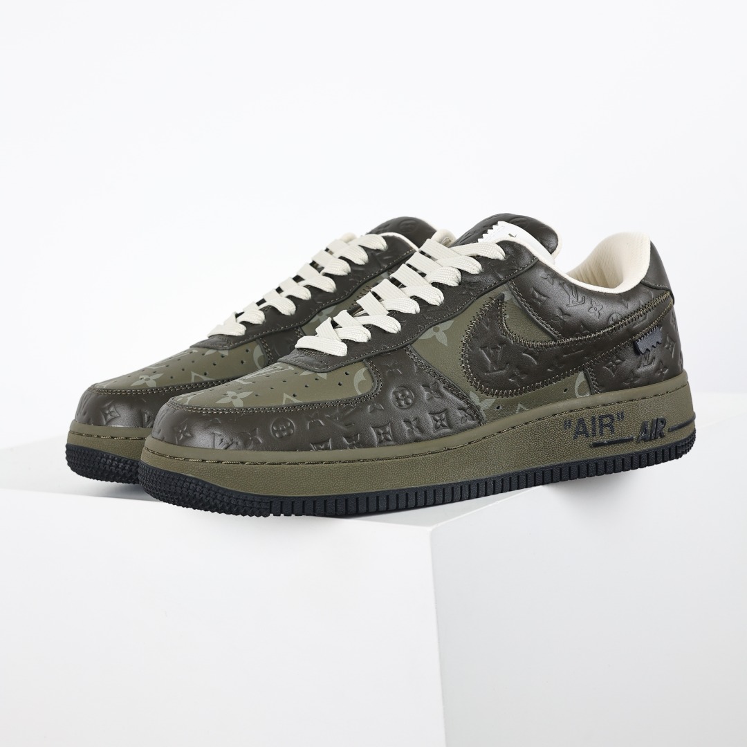 东莞纯原市面独家顶级版本LouisVuittonxNikeAirForce1Low空军重磅联名至今巅峰之