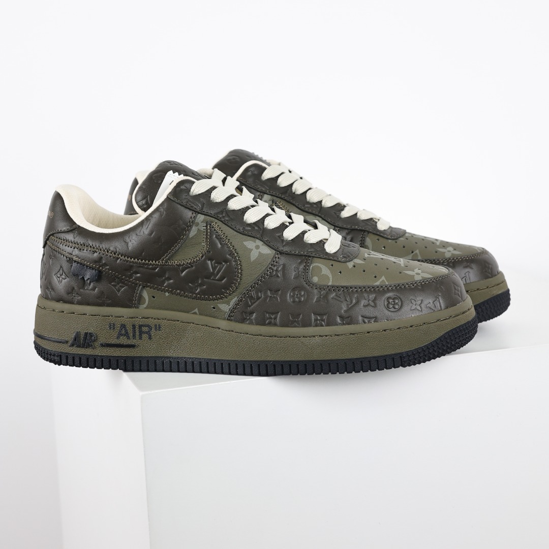 东莞纯原市面独家顶级版本LouisVuittonxNikeAirForce1Low空军重磅联名至今巅峰之