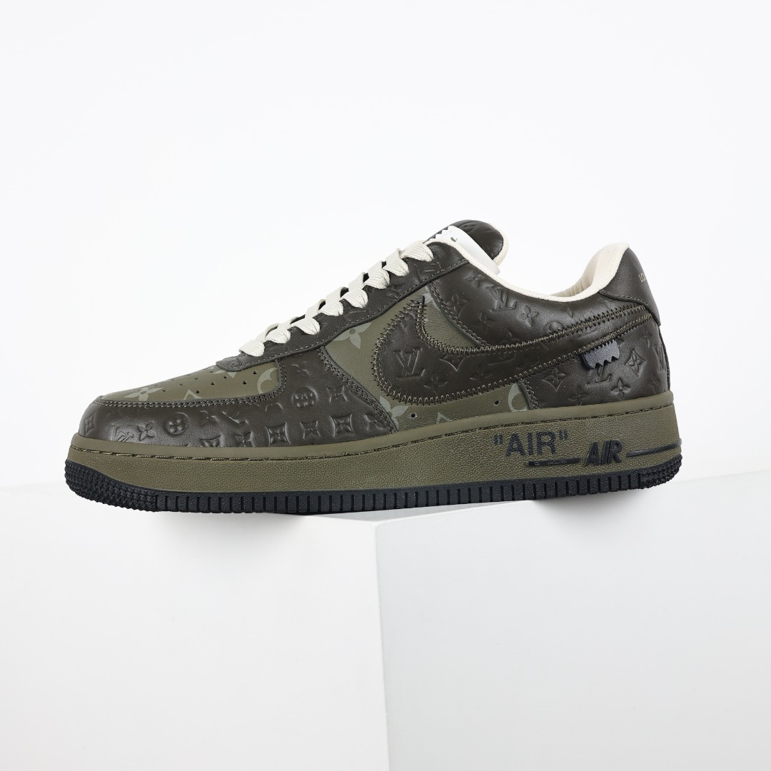 东莞纯原市面独家顶级版本LouisVuittonxNikeAirForce1Low空军重磅联名至今巅峰之