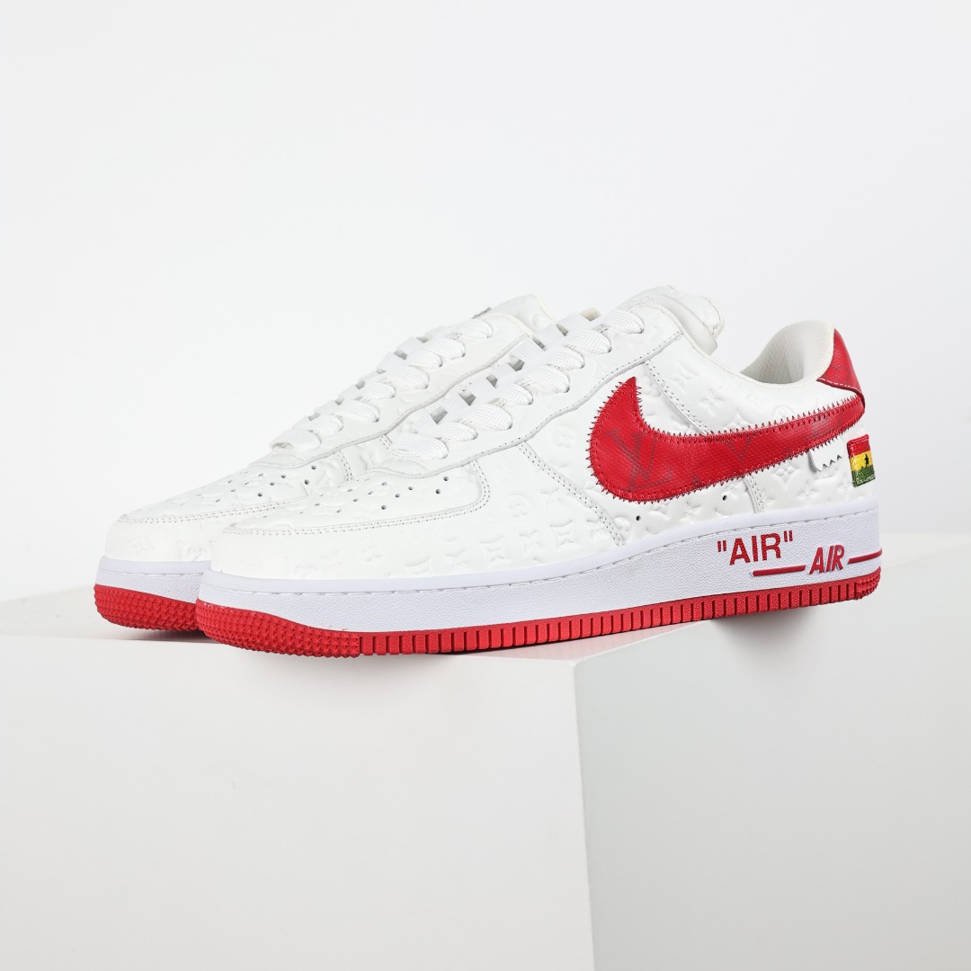 东莞纯原市面独家顶级版本LouisVuittonxNikeAirForce1Low空军重磅联名至今巅峰之