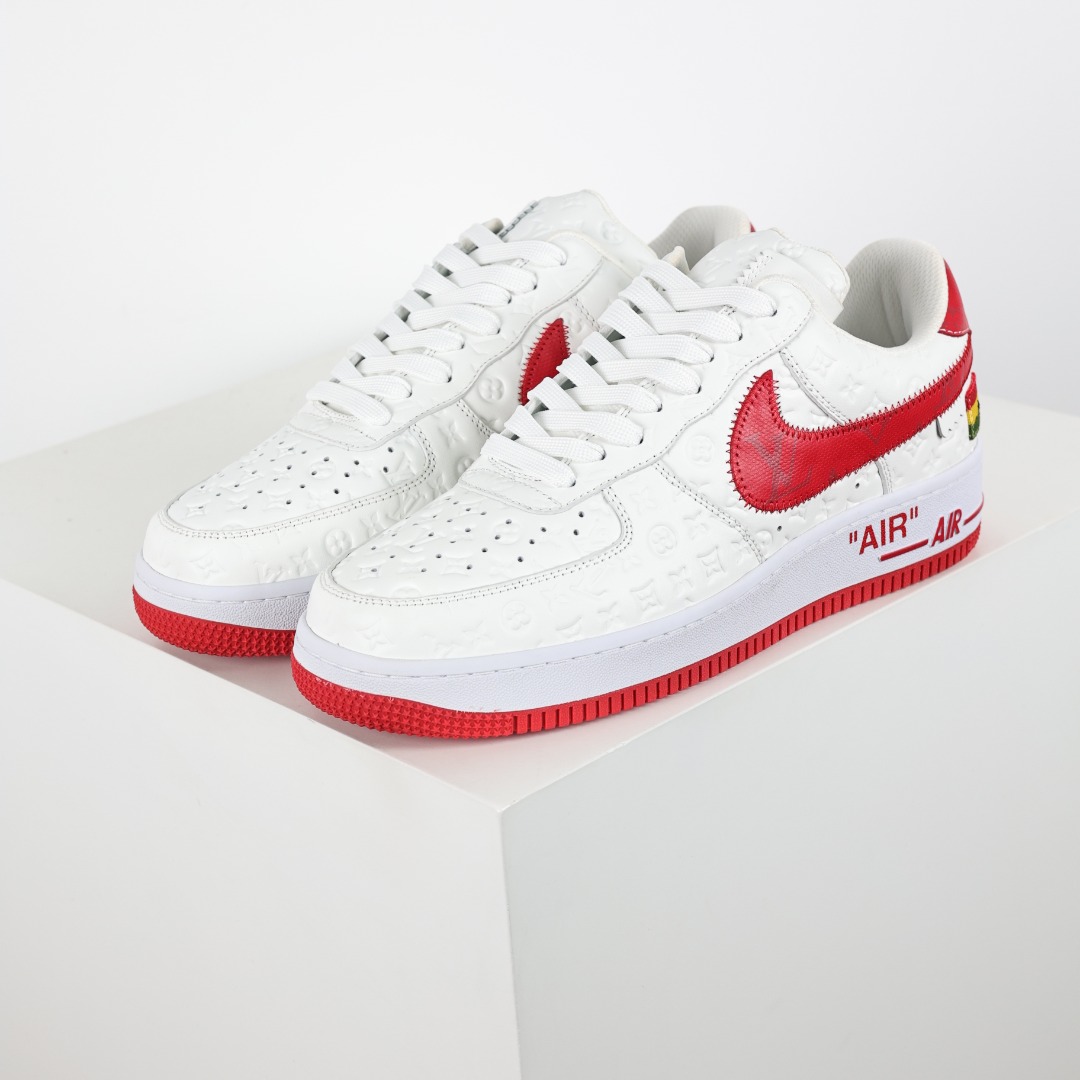 东莞纯原市面独家顶级版本LouisVuittonxNikeAirForce1Low空军重磅联名至今巅峰之