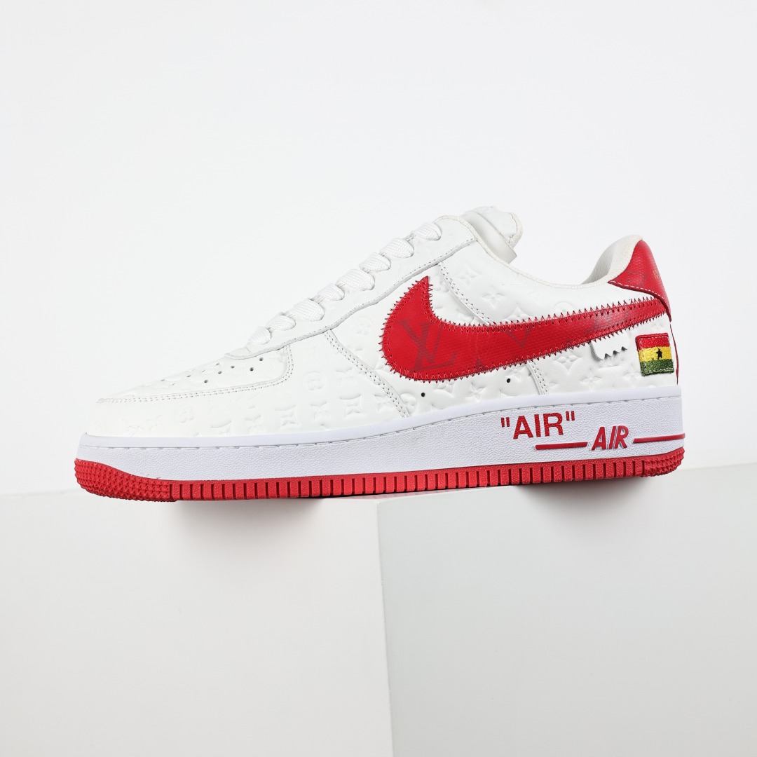 东莞纯原市面独家顶级版本LouisVuittonxNikeAirForce1Low空军重磅联名至今巅峰之