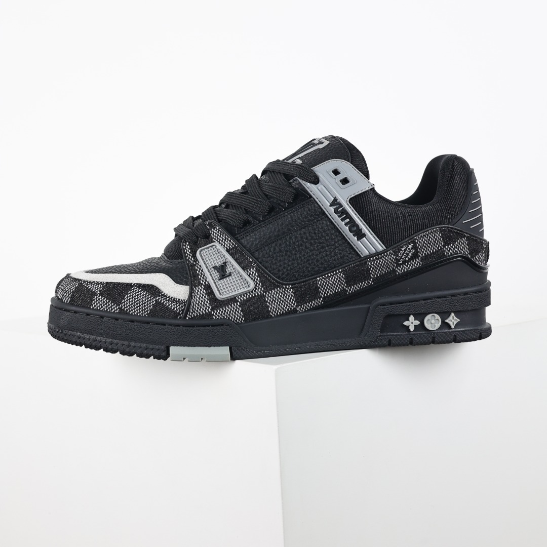 X1 东莞纯原 180个配色 市面顶级版本 “黑色棋盘格” 驴家LV Trainer