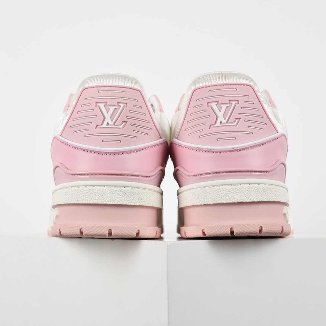 X1 东莞纯原 180个配色 市面顶级版本 “浅粉” 驴家LV Trainer