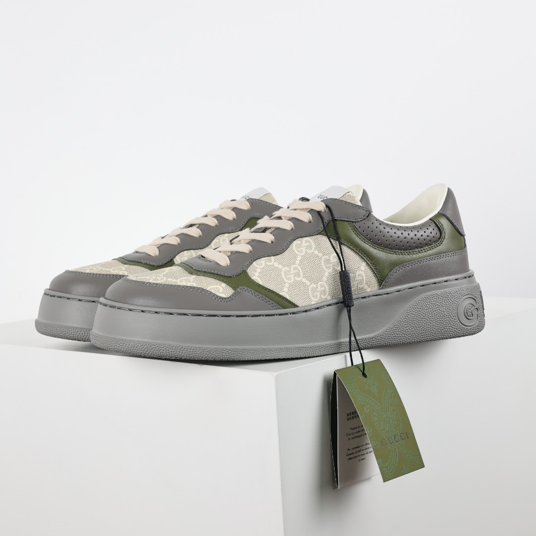 400 X1 东莞纯原 16色顶级版本 新色持续更新 Gucci Chunky B Screener GG “饼干灰绿”