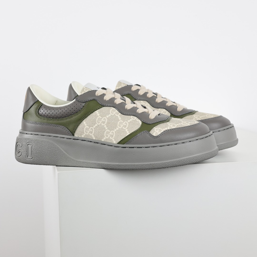 400 X1 东莞纯原 16色顶级版本 新色持续更新 Gucci Chunky B Screener GG “饼干灰绿”