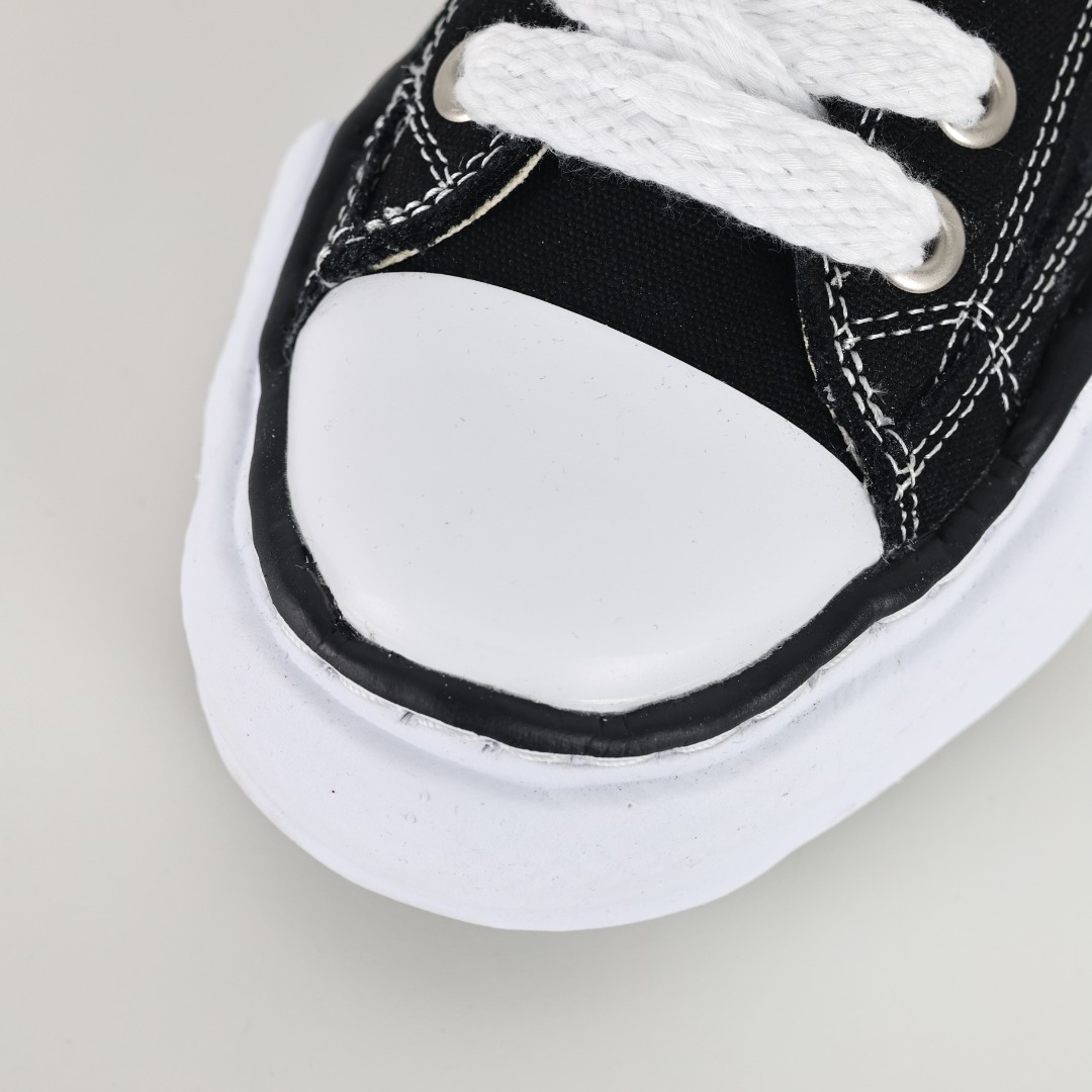 MMY/Maison MIHARA YASUHIRO Wayne Original Sole Leather Low Sneaker版变形溶解雪糕底低帮板鞋“匡威黑色布”