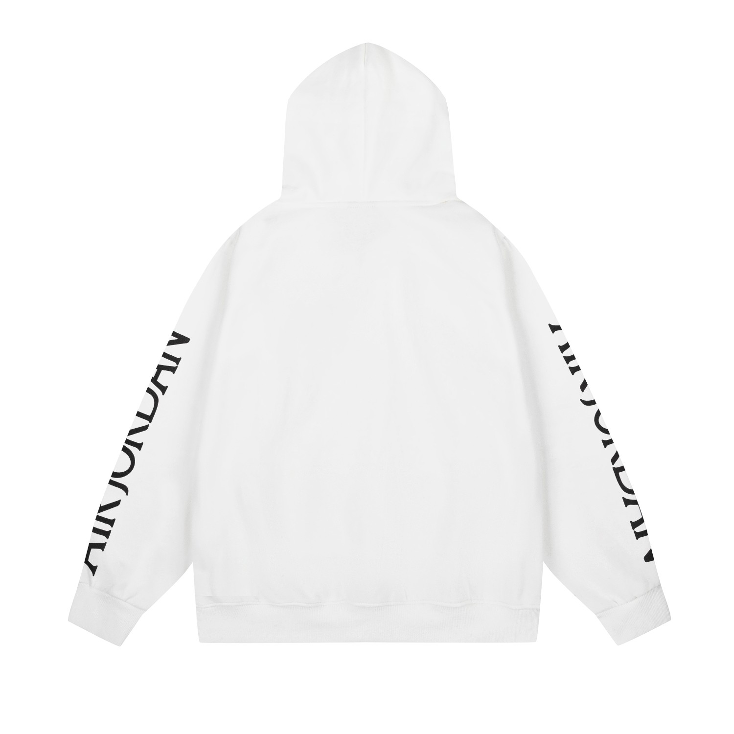 KU 666#AJ FLYING MAN WITH FLUFFY CLOTHES BLACK WHITE M-XXL - 图片 5