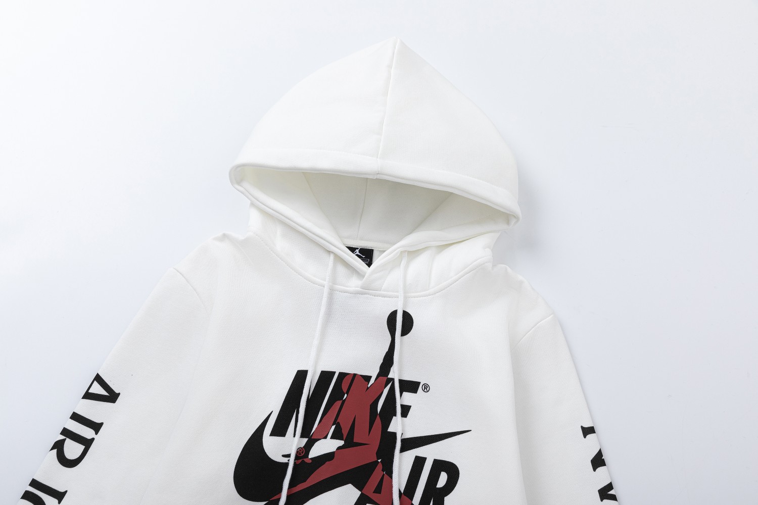 KU 666#AJ FLYING MAN WITH FLUFFY CLOTHES BLACK WHITE M-XXL - 图片 6