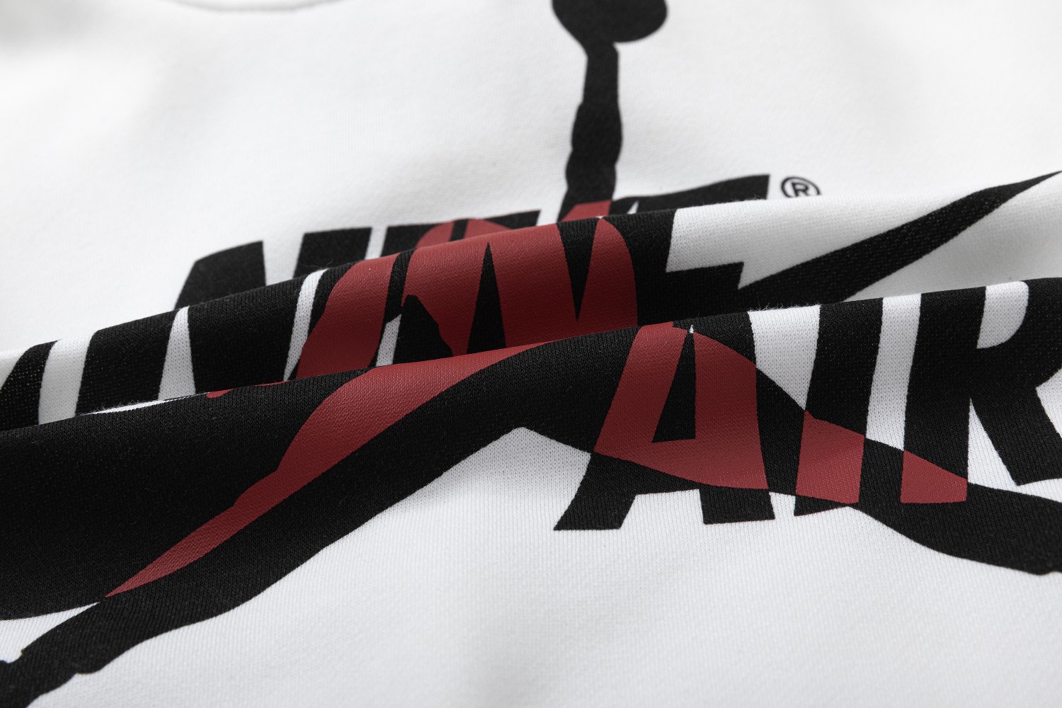 KU 666#AJ FLYING MAN WITH FLUFFY CLOTHES BLACK WHITE M-XXL - 图片 8