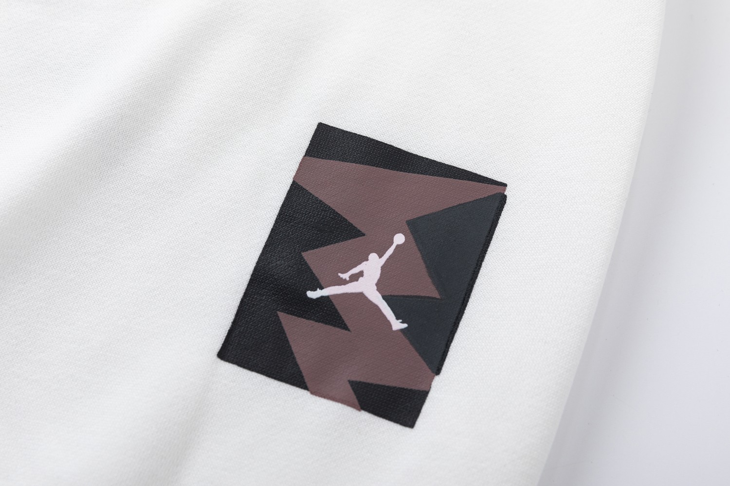 KU 670#AJ FLYING MAN WITH FLOAT GUARDS BLACK WHITE M-XXL - 图片 9