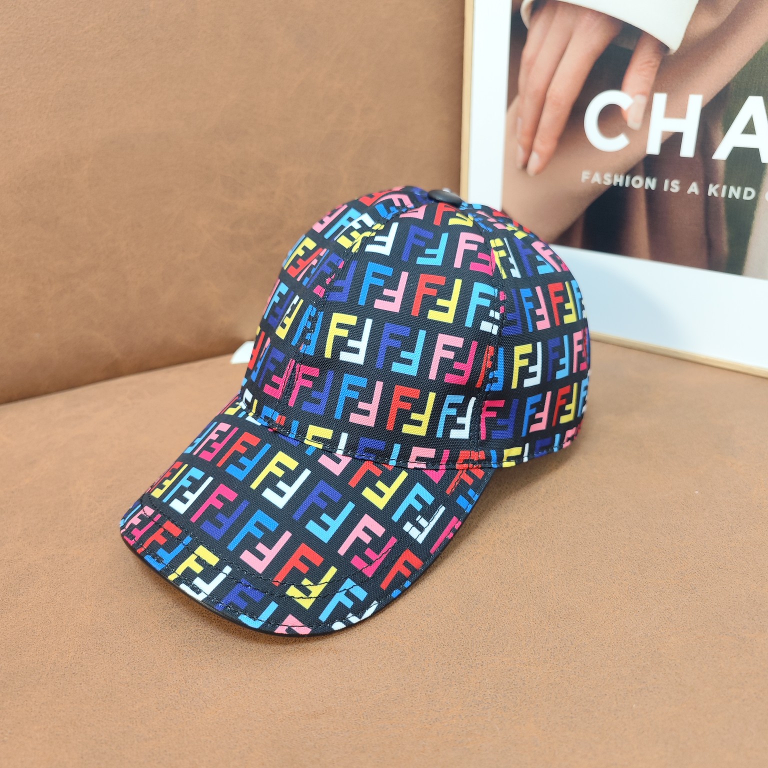 P105 🎀Fend1 – High-level Single Network Baseball Hat - 图片 2