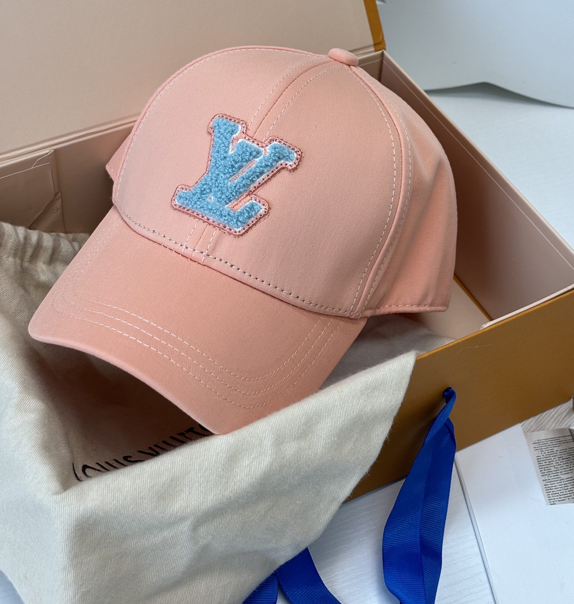 Especial Lv nueva serie de verano [embalaje con bolsa antipolvo y caja] Lv Louis Vuitton 24 nueva gorra de béisbol de p…