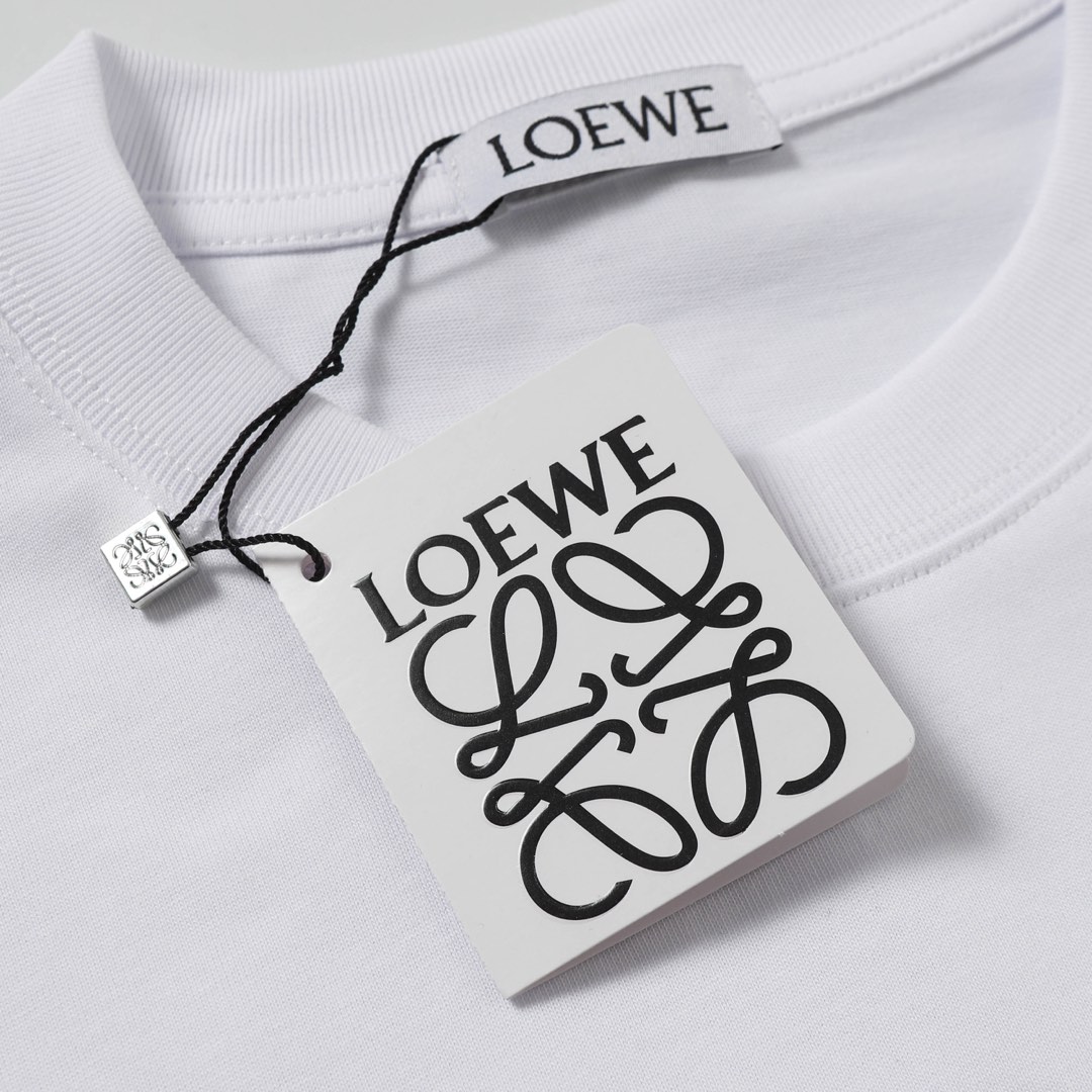 罗意威 LOEWE 25SS 经典logo绣花短袖T恤