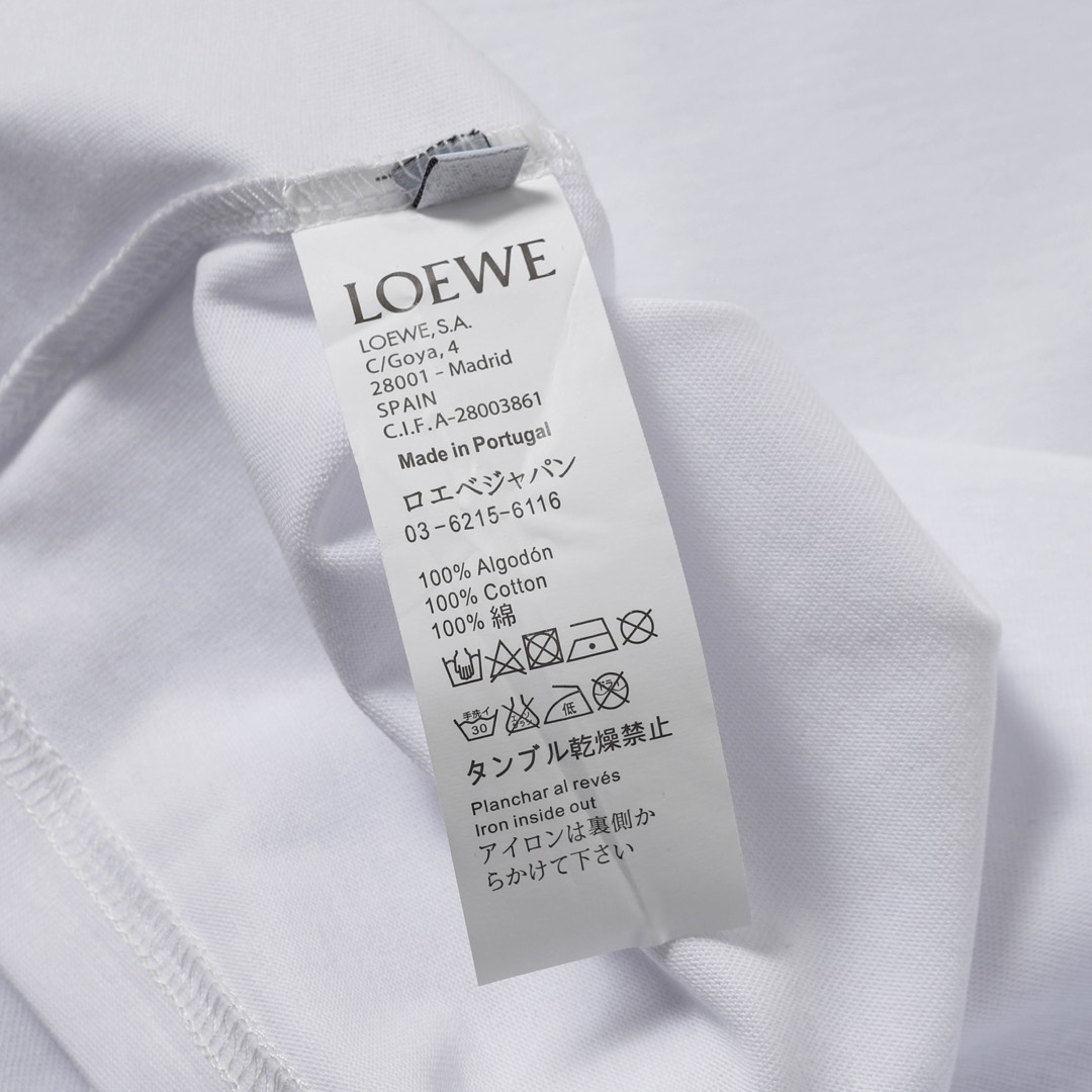 罗意威 LOEWE 25SS 经典logo绣花短袖T恤