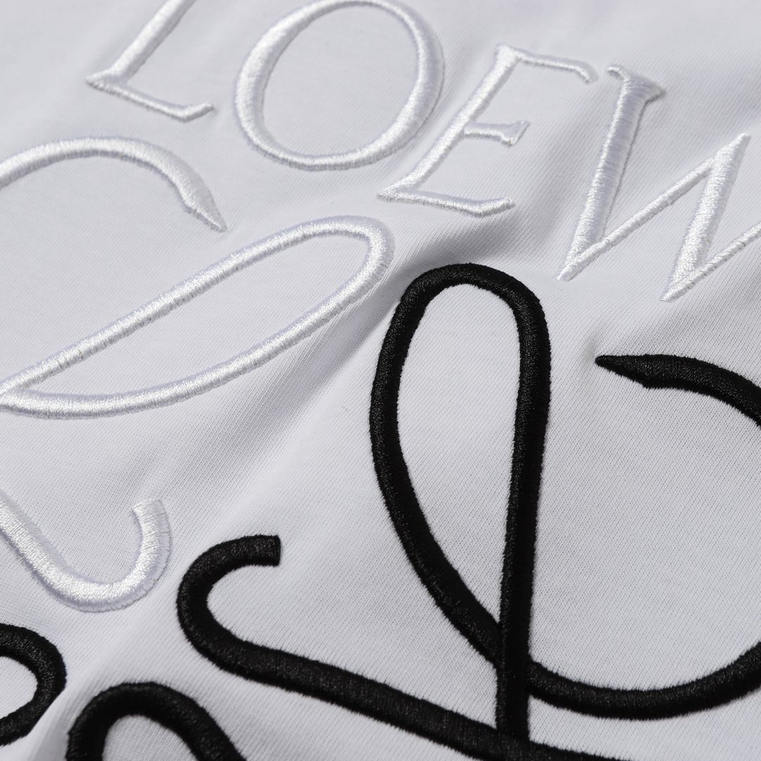 罗意威 LOEWE 25SS 经典logo绣花短袖T恤