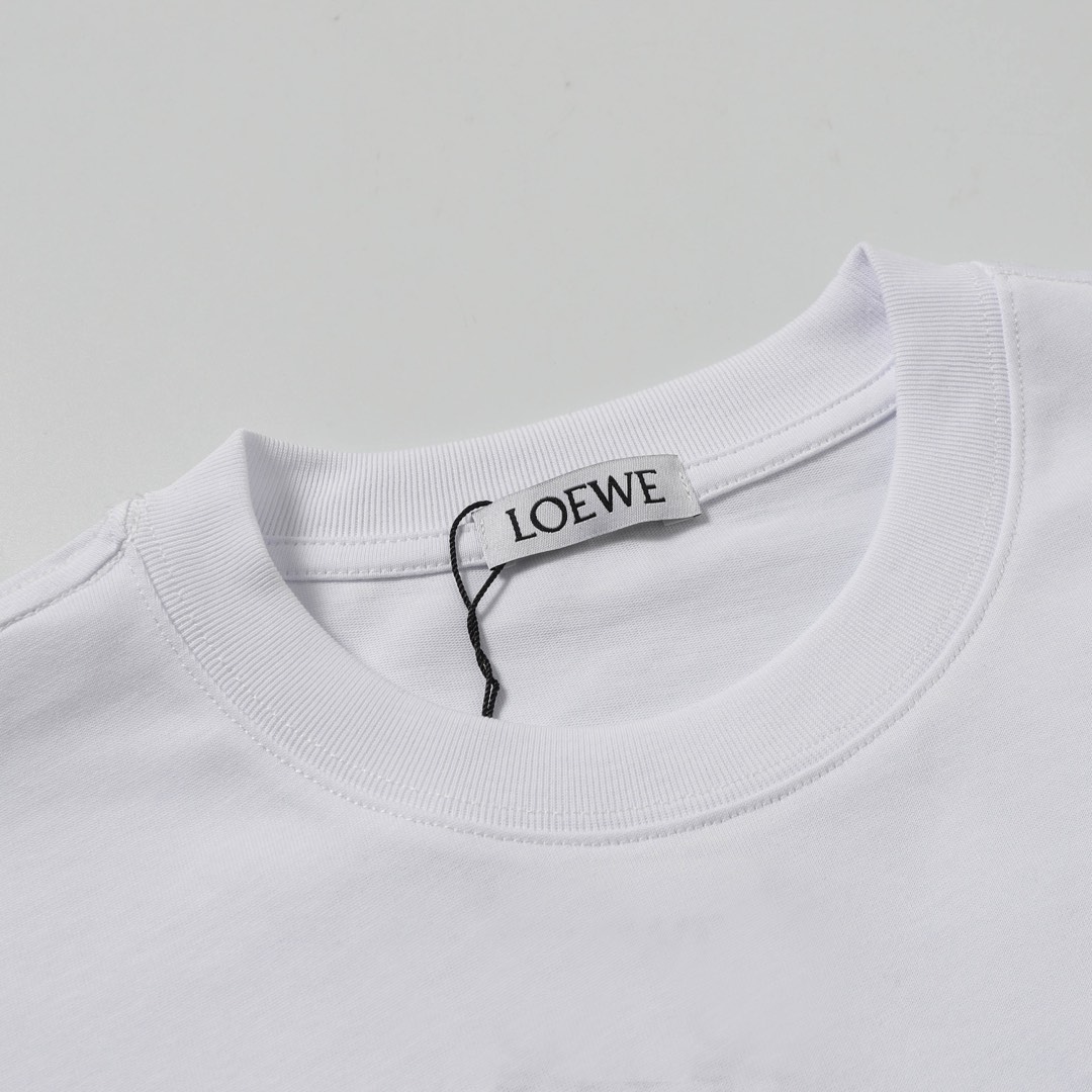 罗意威 LOEWE 25SS 经典logo绣花短袖T恤