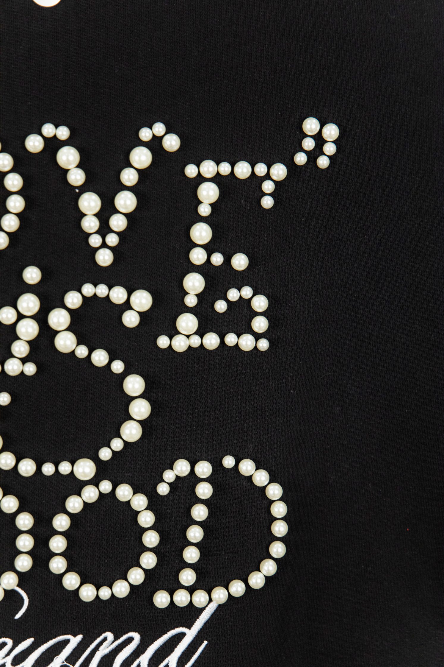 GOODBRAND 25ss 珍珠刺绣重工短袖T恤-Chinese UA Cheap High Quatity Brand Clothes Bags handbags Sneakers wholesale wholesaler seller from China Factory suppliers Fashion Clothing Shoes best Quality Beautiful Price GOODBRAND 25ss 珍珠刺绣重工短袖T恤