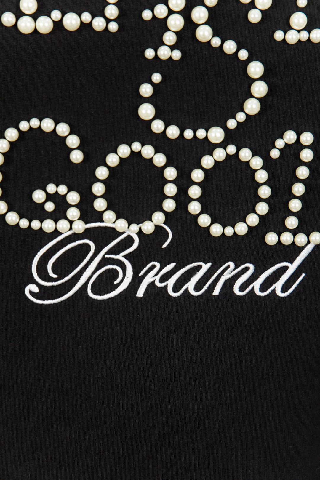 GOODBRAND 25ss 珍珠刺绣重工短袖T恤-Chinese UA Cheap High Quatity Brand Clothes Bags handbags Sneakers wholesale wholesaler seller from China Factory suppliers Fashion Clothing Shoes best Quality Beautiful Price GOODBRAND 25ss 珍珠刺绣重工短袖T恤