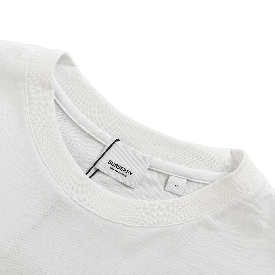 Burberry/巴宝莉 25 ss 暗纹同色小标短袖