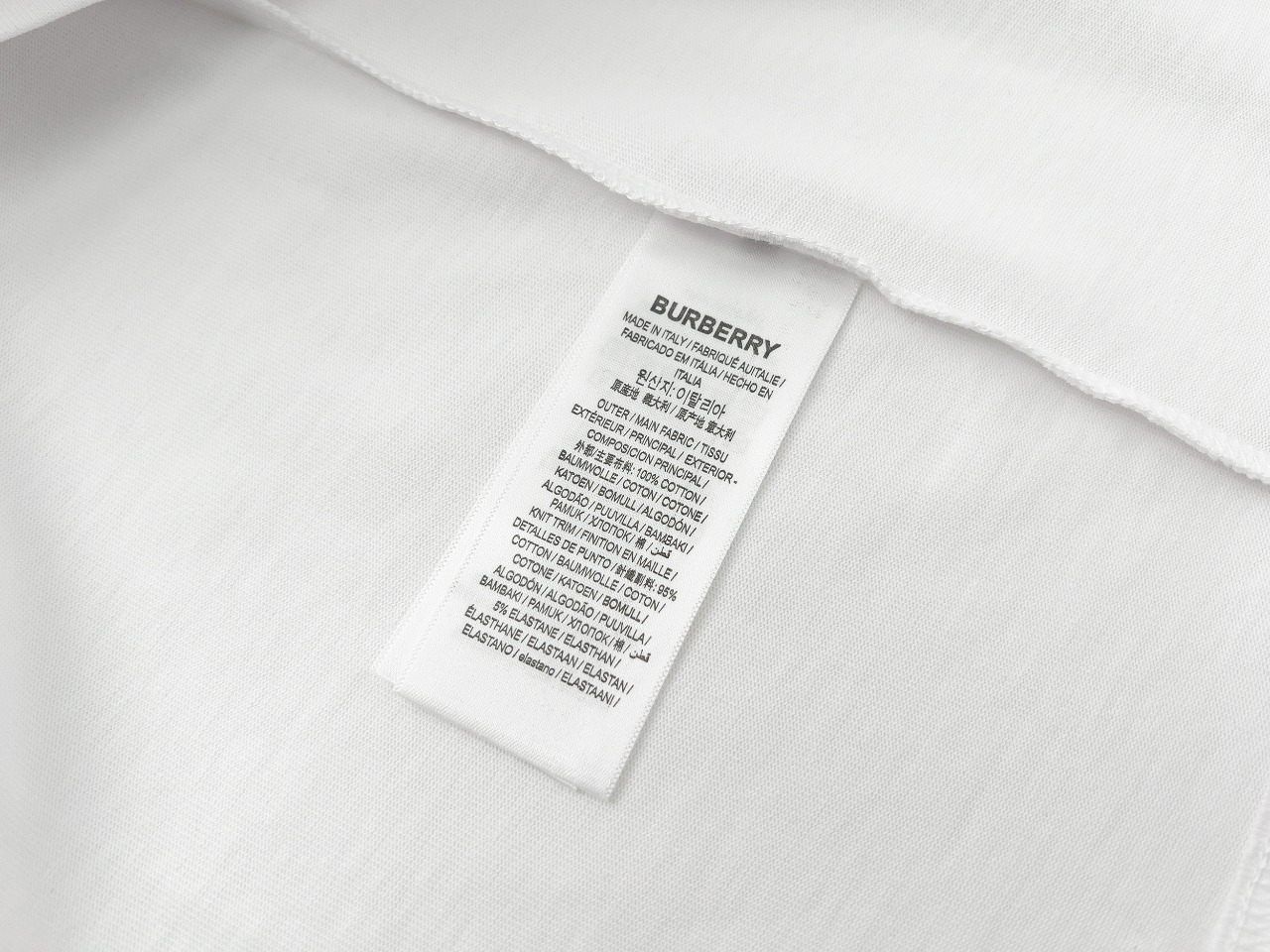 Burberry/巴宝莉 25ss 刺绣肩贴格子布短袖