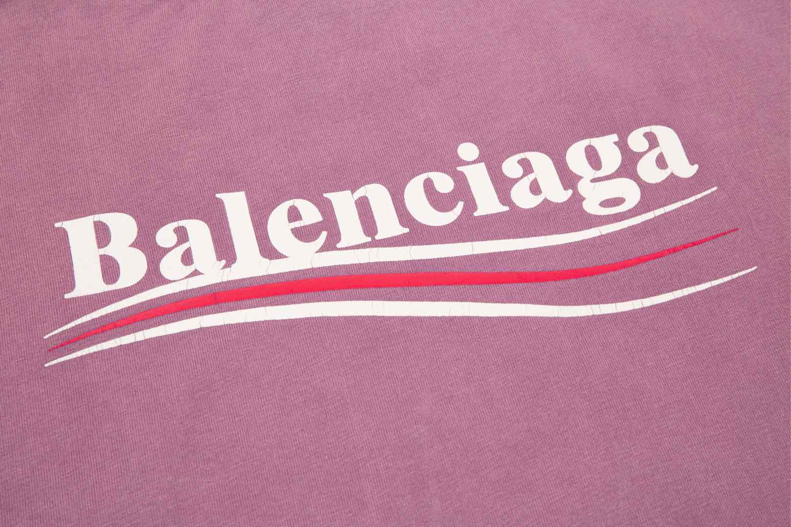 Balenciaga/巴黎世家可乐印花logo短袖 水洗紫-Chinese UA Cheap High Quatity Brand Clothes Bags handbags Sneakers wholesale wholesaler seller from China Factory suppliers Fashion Clothing Shoes best Quality Beautiful Price Balenciaga/巴黎世家可乐印花logo短袖 水洗紫