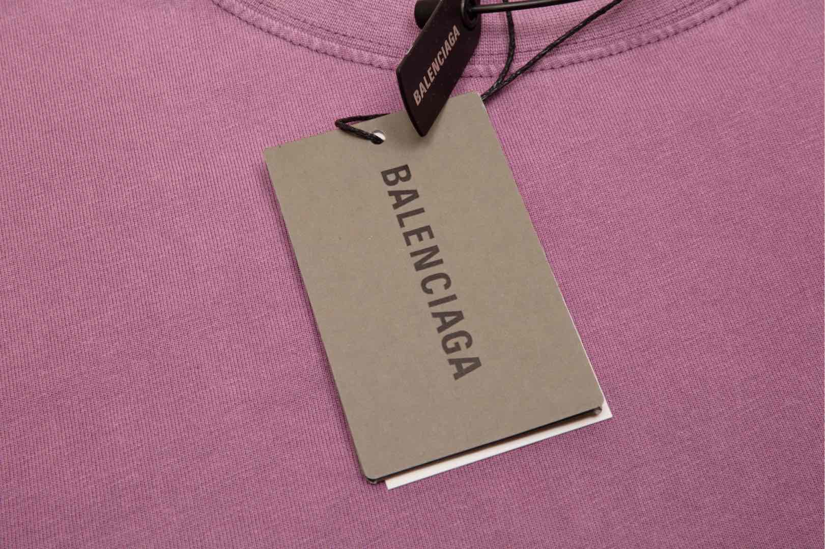 Balenciaga/巴黎世家可乐印花logo短袖 水洗紫-Chinese UA Cheap High Quatity Brand Clothes Bags handbags Sneakers wholesale wholesaler seller from China Factory suppliers Fashion Clothing Shoes best Quality Beautiful Price Balenciaga/巴黎世家可乐印花logo短袖 水洗紫