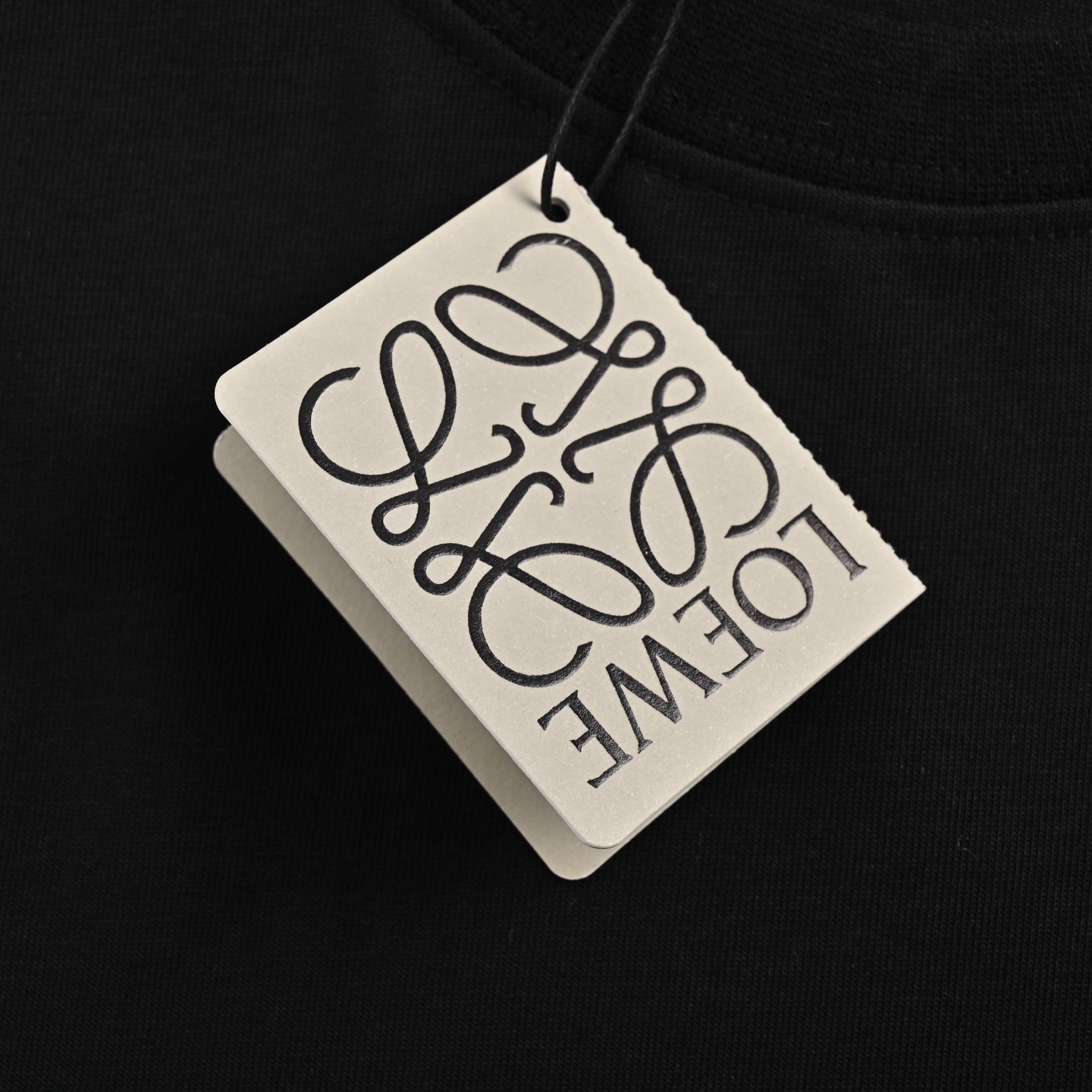 Loewe/罗意威 25ss 彩色刺绣字母短袖 黑