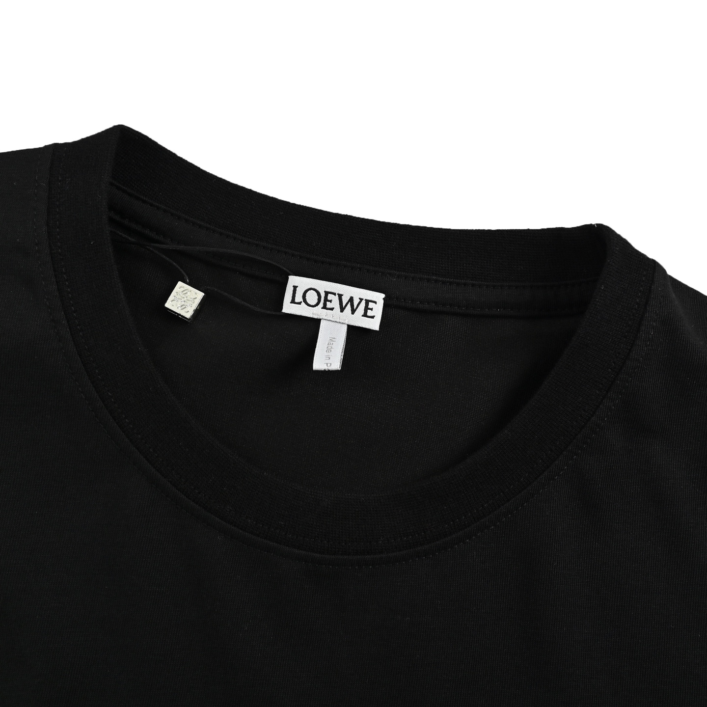 Loewe/罗意威 25ss 彩色刺绣字母短袖 黑