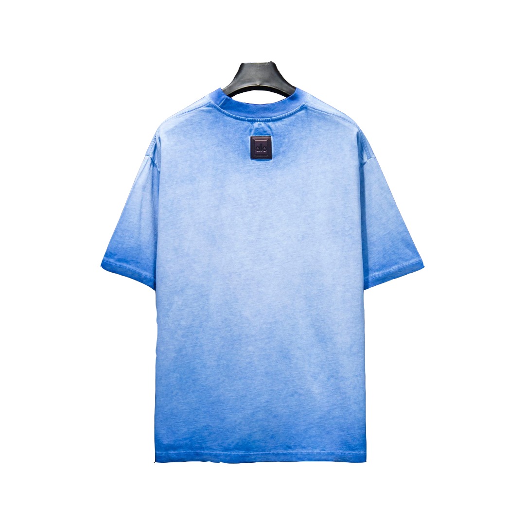 alo/阿罗 25ss 扎染渐变短袖T恤 炒紫色 炒蓝色